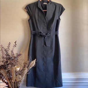 Size 4 Calvin Klein button front work dress